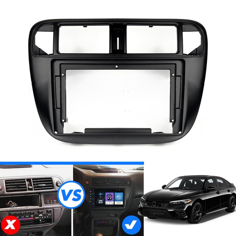 9Inch  Car Radio Stereo Fascia Frame Panel Black For Honda Civic EJ/EK/EM 1996-2001