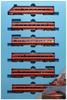 MicroAce N Gauge Tobu 200 Series Limited Express Ryomo 1800 Series Livery Set of 6 Cars A2655 Model Train