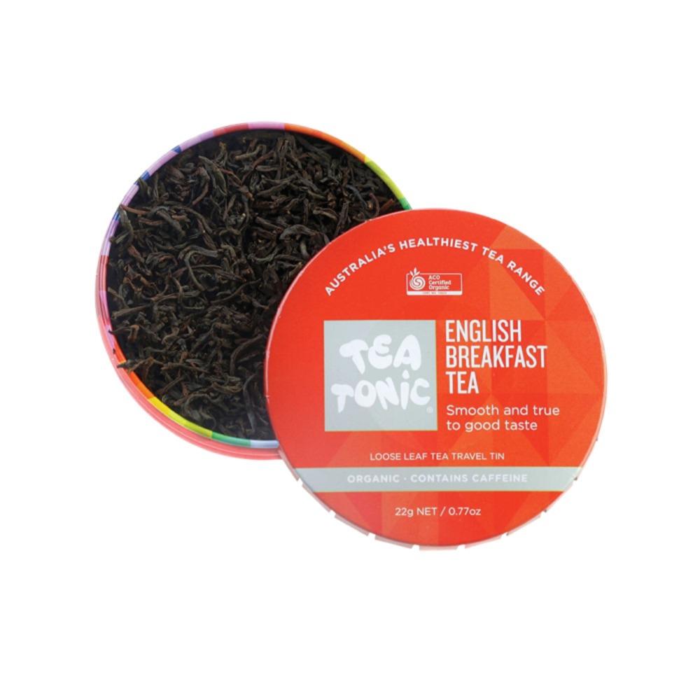 Tea Tonic Organic English Breakfast Tea Travel Tin 18g