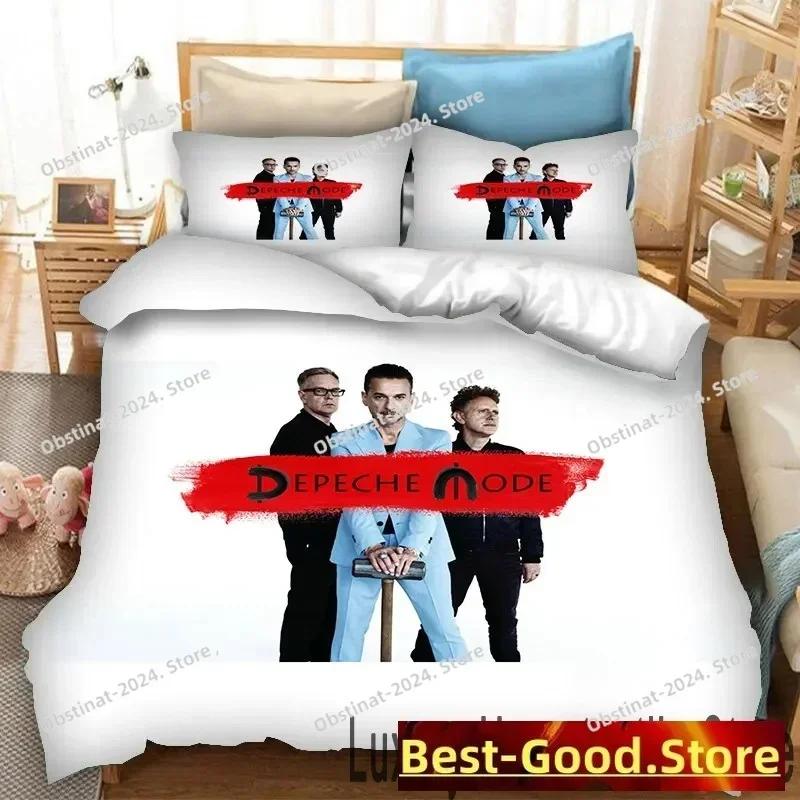 3D Spausdintas Depeche Mode Patalynės Komplektas Dvigulis Twin King Antklodės Užvalkalas Antklodė Pagalvės Užvalkalas Berniukams Mergaitėms Suaugusiems Miegamasis