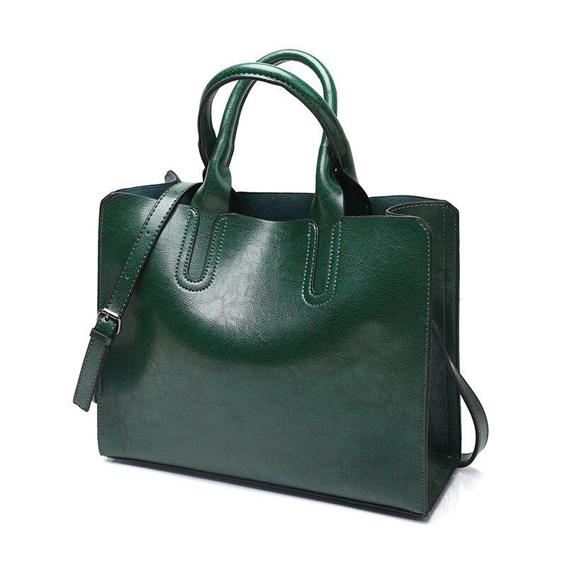 Bolsas de Couro Femininas Bolsa de Mão Superior Bolsas Femininas Vintage Bolsas de Ombro Femininas Tote de Grande Capacidade KTY