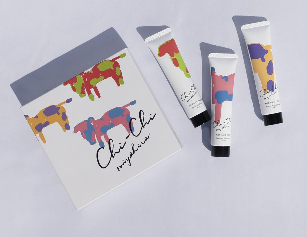 Milk Hand 30g x 3 erhältlich in 3 Geschenksets für Chi-Chi Cream, Flaschen, Düfte. Frauen.