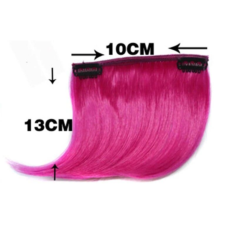 XINRAN Synthetische kurze Biegung bunte Haarteile Clip-in-Pony-Haarverlängerungen Haar-Accessoires für Frauen im Alltag