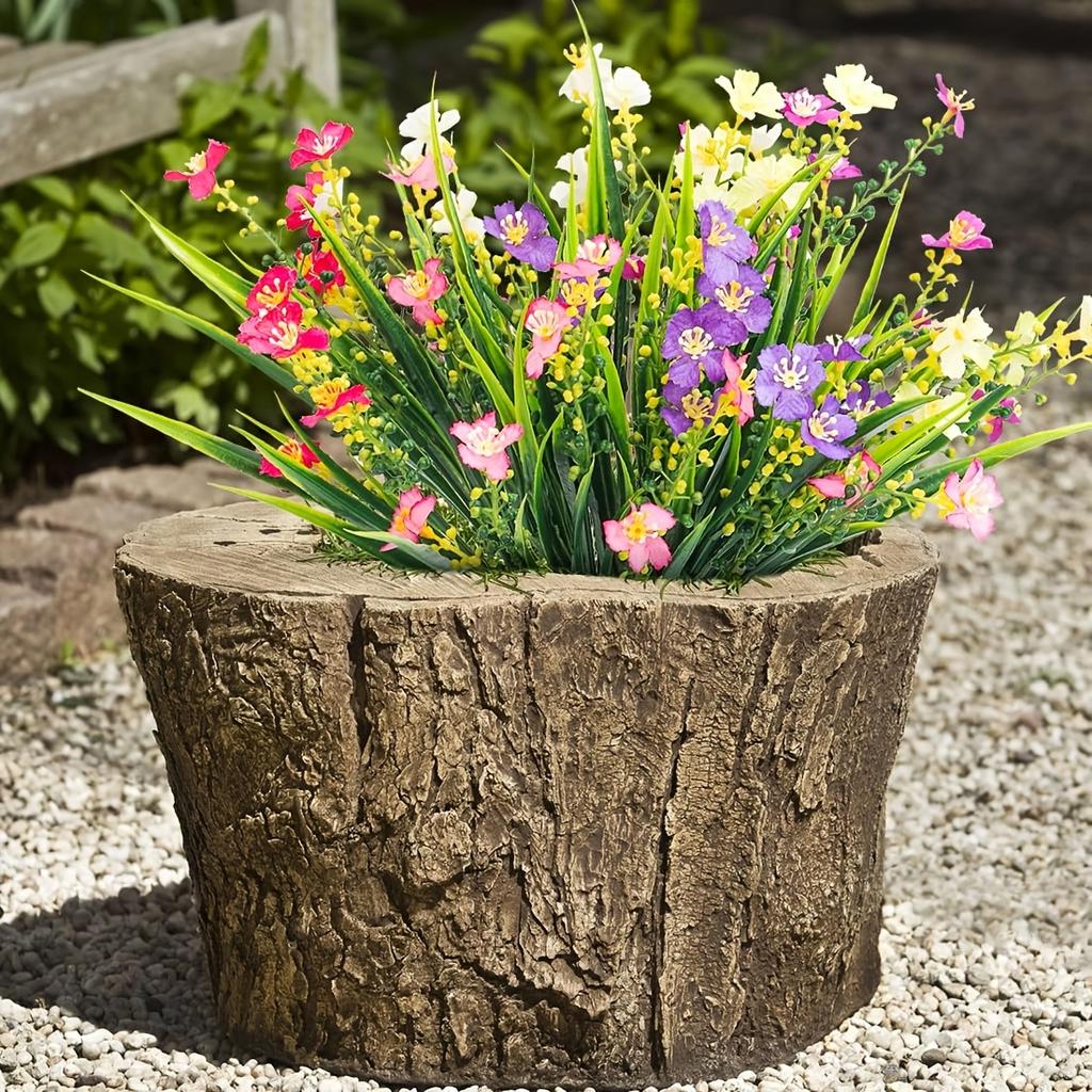 12 svazků umělých falešných květin sedmikrásek kytice pro venkovní použití hedvábné umělé divoké květiny sedmikrásky se stonky pro venkovní použití stolní dekorace