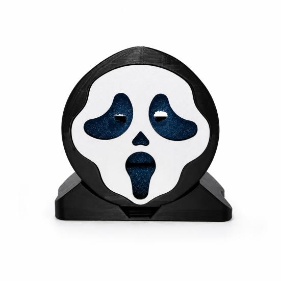 Ghost Face Sponge Storage Rack, Self-Draining Sponge Caddy, Waterproof Holder Halloween Decor Drying Rack, for Kitchen Sink Dishwashing чёрный