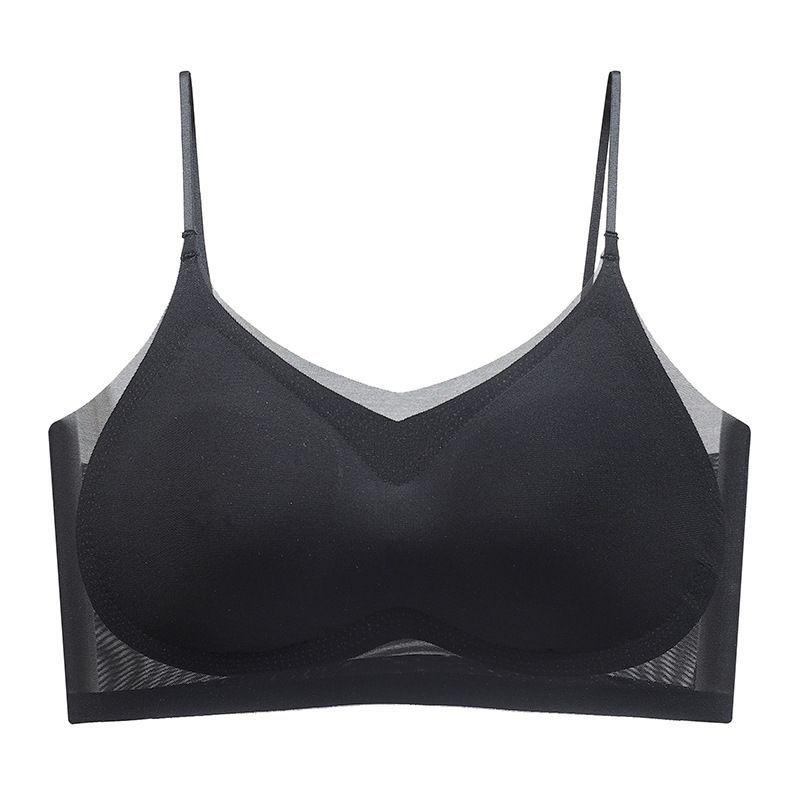 Women's Seamless Wireless Bralette: Summer Vest Style with Chest Pads for Small Busts