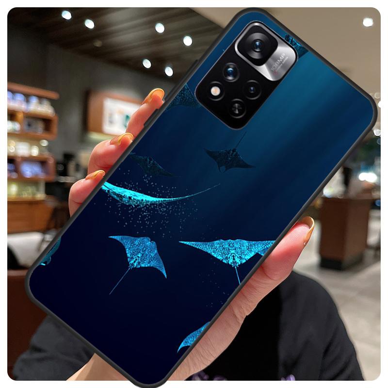 Animal Manta Ray Phone Case For Xiaomi Redmi Note 12 11 8 9 10 Pro 9S 10S 11S 12S Redmi 9 10 12 C 10A Cover