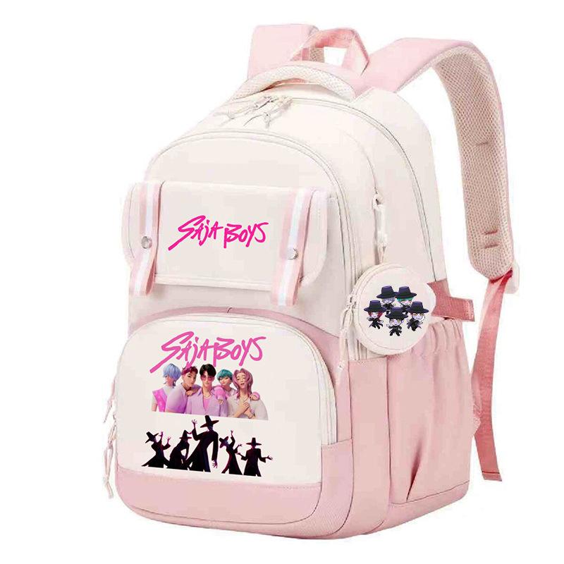 KPop Demon Hunters Demon Hunters Peripheral Korean Version Schoolbag To Reduce the Burden and Protect the Spine for Primary and Secondary