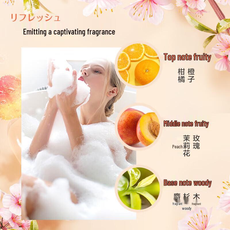 Dettol Long-Lasting Peach Moisturizing Shower Gel