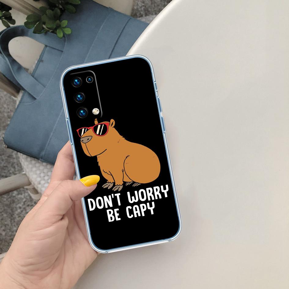 

LO19 Cartoon Capybara Case for Motorola E13 E15 E20 E22 E22I E22S E30 E32 E40 E7 E7I G Plus Power Play Stylus G22 G14 Motorola Moto E30