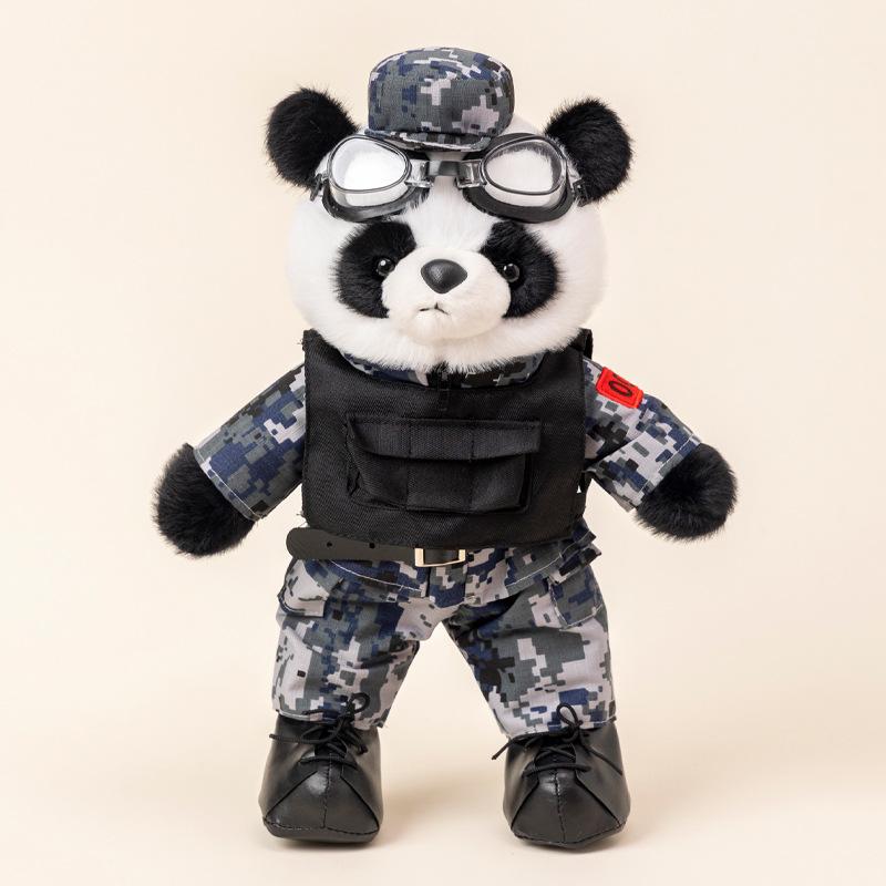 Panda Legion Doll Rabbit Doll Camouflage Soldier Soldier Brother Plush Toy Soldier Retirement Souvenir Gift