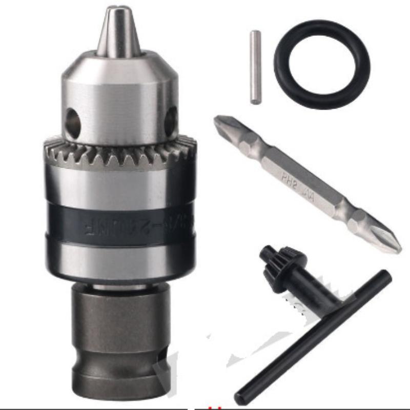 1,5-10 mm Schnellwechsel-Bohrfutter-Adapter mit Schlüssel zum Bohrer-Konverter Mini-Bohrfutter-Set Fünfteilig