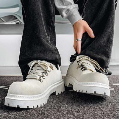 Shoes for Men British Style Thick Sole Casual Derby Shoe High Quality Comfor Versatile Man Leather Shoes Zapatos Hombre