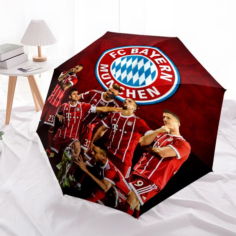 1pc B-Bayern Munich Umbrella, Sun Protection, And UV Shielding. It Has Eight Sturdy Ribs for Outdoor Use And Perfect As a Holiday Gift