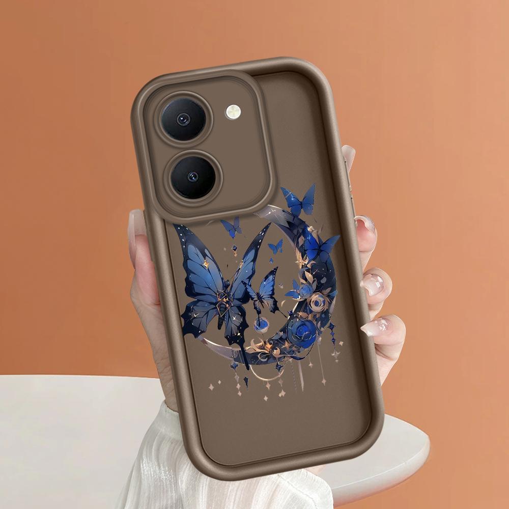 Soft Silicone Square Ladders Cartoon Pattern Full Cover Camera Protection Shockproof Case for iPhone Infinix Tecno Vivo