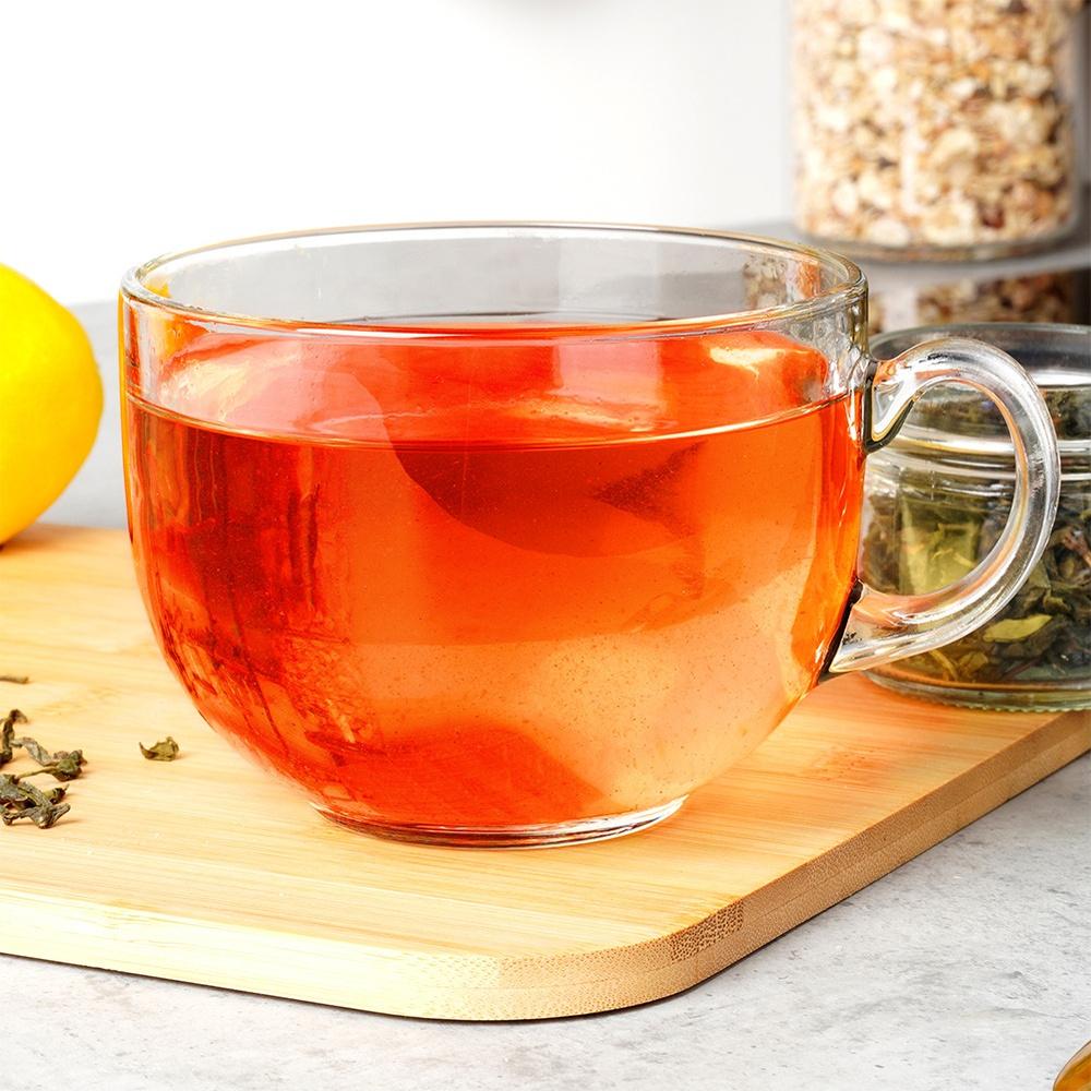 Large Glass with Handle for Drinking Coffee Tea Herbal Beverages Mug 650 Ml