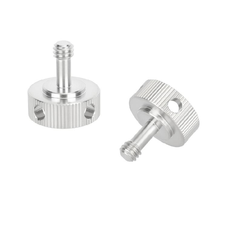 

NonSlip Steel 1/4 Threaded Knob Knurled Knob Screw Adapter For Quick Setups Of Photography Equipment Without Tool 1