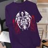 Men'S Dark-Themed Print Design T-Shirt - Loose Oversized Short-Sleeve Round-Neck T-Shirt for Summer Street Style