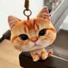 Ergonomisches 3D Realistisches Getigertes Katzen Zubehör, Weich Atmungsaktiv Für Büro Auto Tasche Dekoration