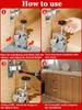 1/3Pcs Cabinet Door Installation Locator Tool,0-36mm Adjustable Cabinet Door Positioning Aid,Stainless Steel Jig Fixation Clamps