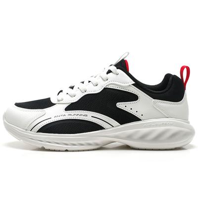 Breathable And Lightweight Low Top Running Shoes Men's Black White Red Sneakers 912415525-3