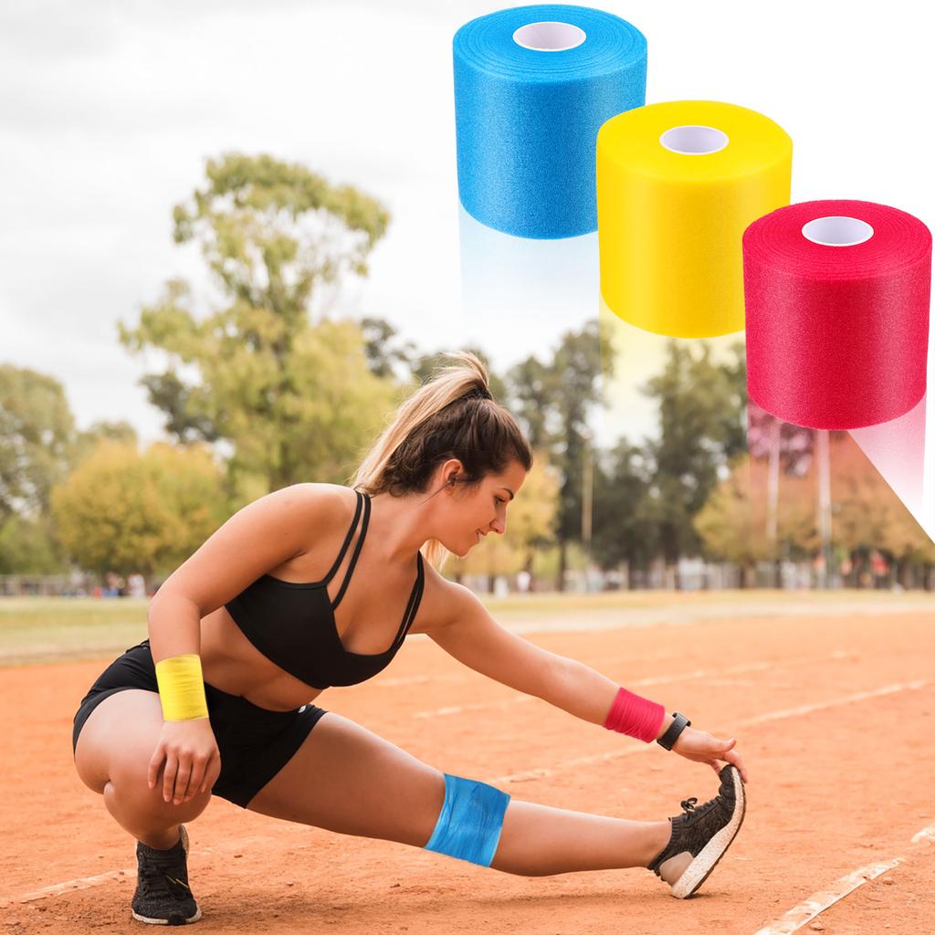 9 Pieces Foam Prewrap Athletic Tape Sports Wraps Prewrap And Athletic Tape Pre Wrap Tape Breathable Sports Tape