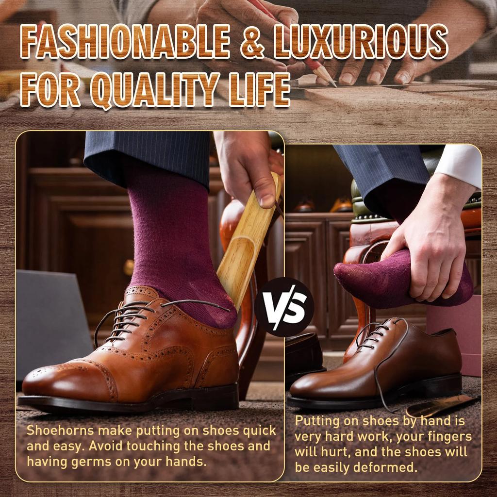 NEW 16CM Solid Wood Travel Portable Mini Useful Shoe Lifter Home Tools Shoes Accessories Shoe Spoon Wood Shoe Horns for Seniors