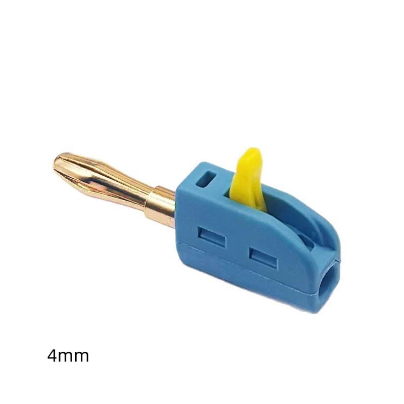 32A 3/4Mm Banana Plug Solderless Quick Connect High Current Gold-Plated Banana Connectors Audio Copper Speakers Amplifier