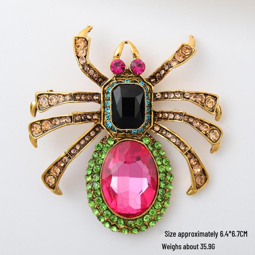 Halloween Retro Zodiac Snake Brooch - Enamel Pin Suit Accessory