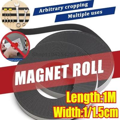 1Meter 39.37inch Rubber Magnet Tape Self Adhesive Magnets Stripe  Refrigerator Photo Posters