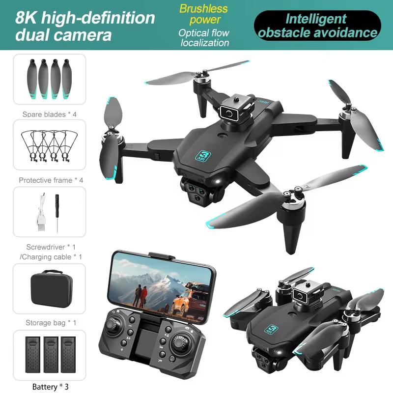 2025 Ny S13 MINI Drönare ESC HD Dubbelkamera Skönhetsfotografering Hinderundvikande WIFI Optisk Flödespositionering Borstlös Fyrkopter Leksak Gåva Barn