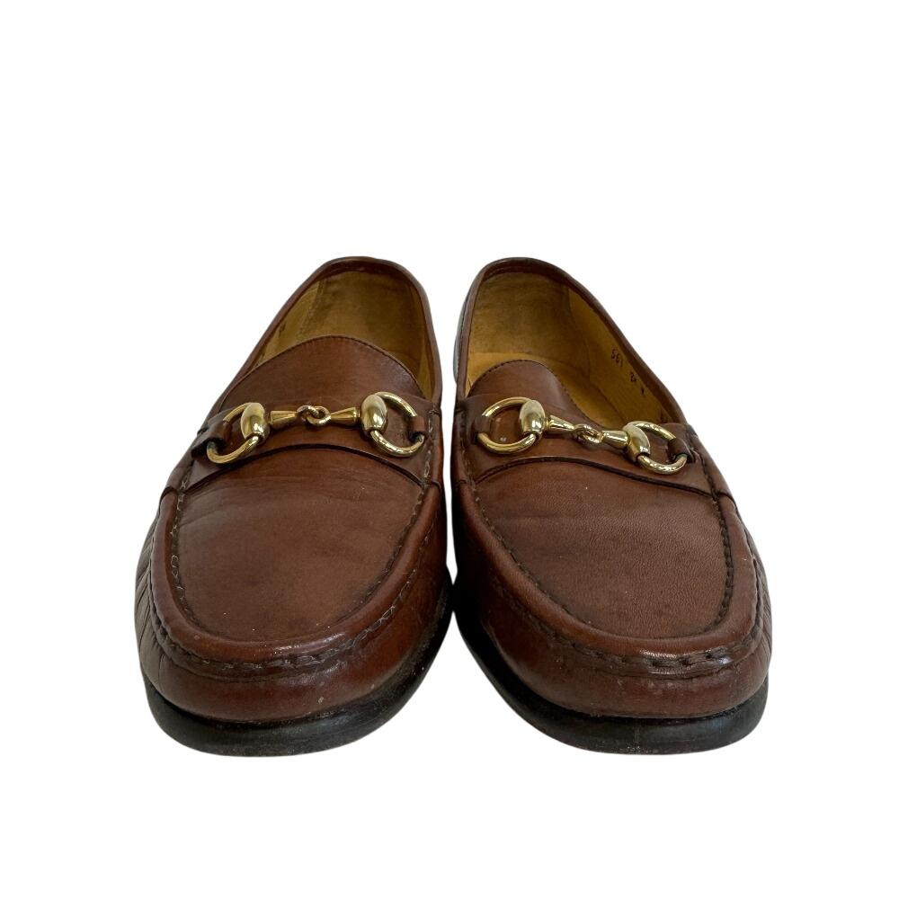 COLE HAAN Horsebit leather loafers Brown leather Women Used