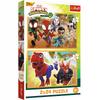 Puzzle - "2x24" - Spidey und Dinosaurier / Spidey und seine erstaunlichen Freunde Marvel FSC Mix 70%