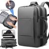 Bange Travel Men 15.6 Inch Laptop Backpack Vacuum Compression Backpack Business School Backpack Expandable Outdoor Backpack