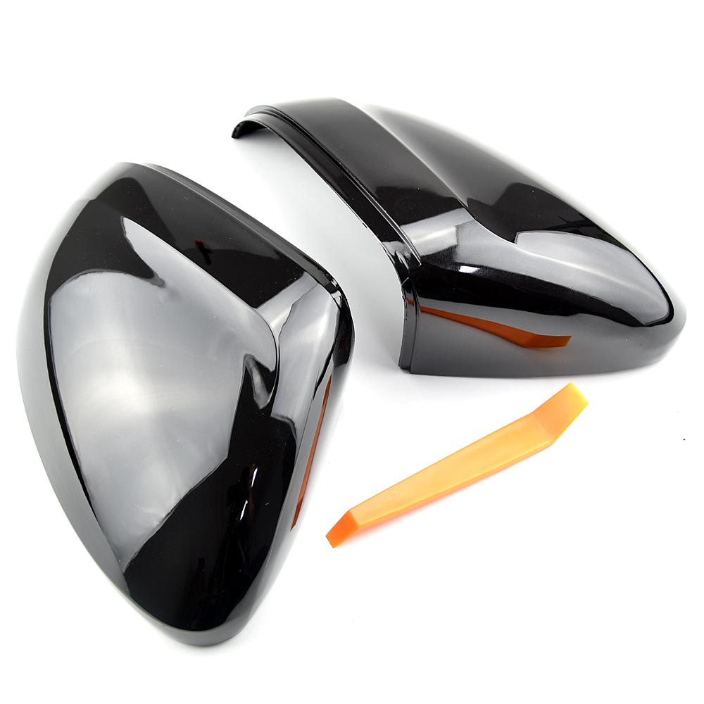 

2 шт. Замена накладок боковых зеркал заднего вида для VW Passat B8 2015- Arteon 2016- 3G0857537H 3G0857538H Автоаксессуары Bright black