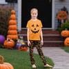 Print Cute Family Set Pajamas, Home Clothes, Family Set Short Sleeve Top Pants Set