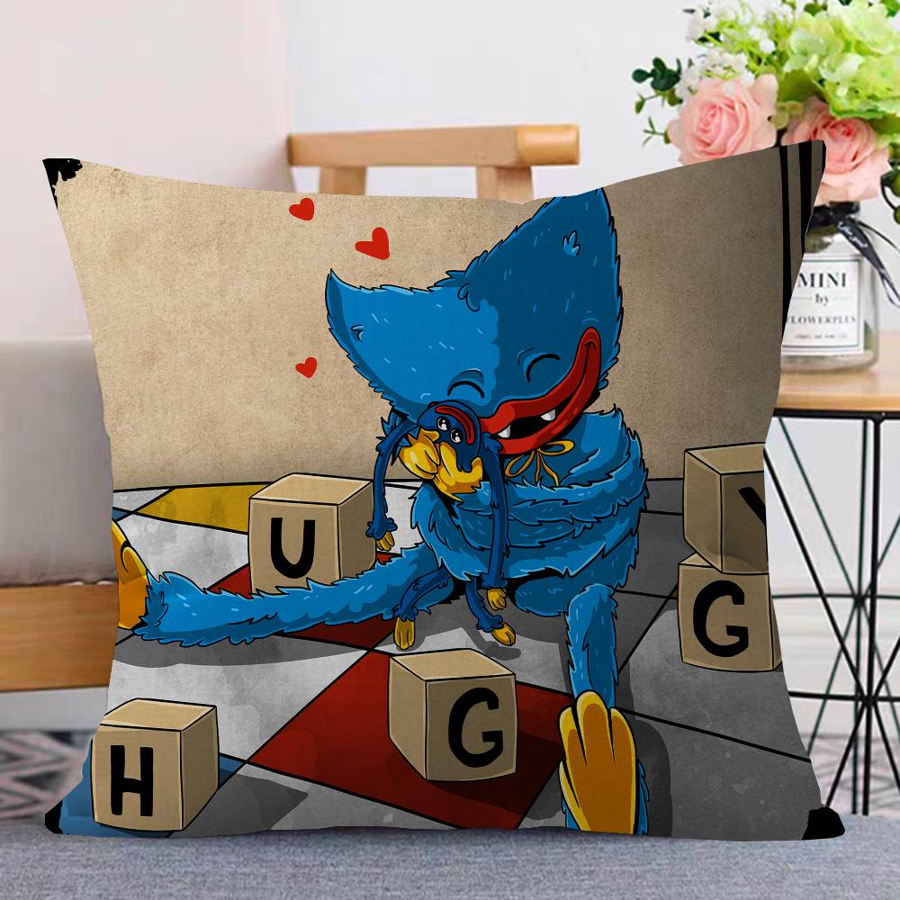 H-Huggy W-Wuggy Pillow Anime Pillow Sofa Bed Head Pillow Cover Cushion Cover 45x45 Cm Fashion