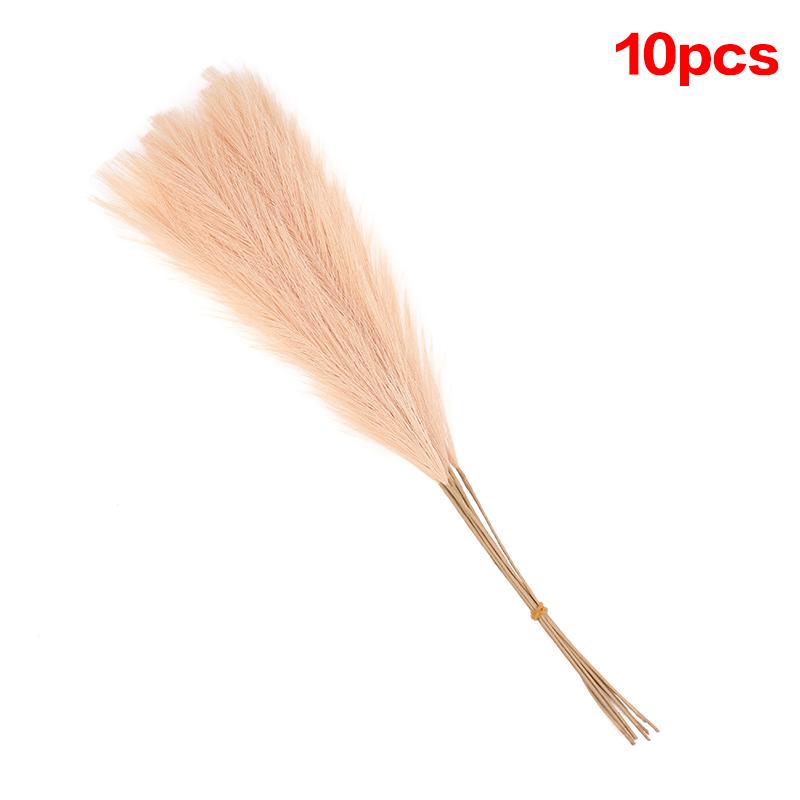 10 Units/Lot 55cm Cute Decoration Fake Flower Reed Plant Simulated Artificial Christmas Wedding Party Fluffy Reed Grass