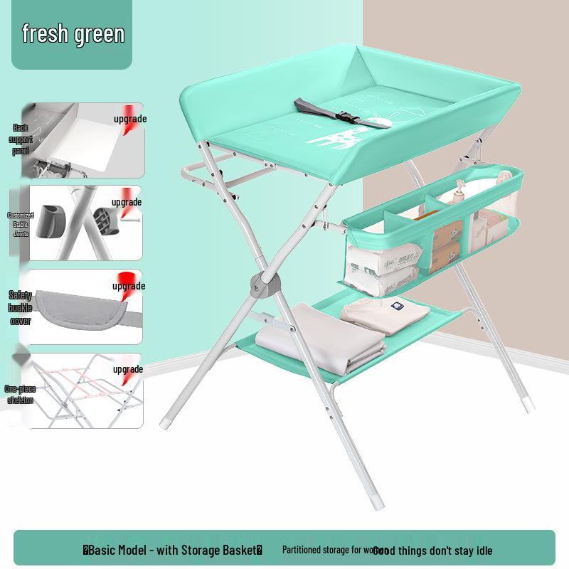 Portable Baby Changing Table: Multifunctional, Foldable & Washable for Diaper Changes and Massages
