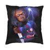 Bride Of Chucky Cushion Cover xcm Polyester Killer Doll Chucky Throw Pillow Case for Sofa Car Pillowcase Bedroom Decoration
