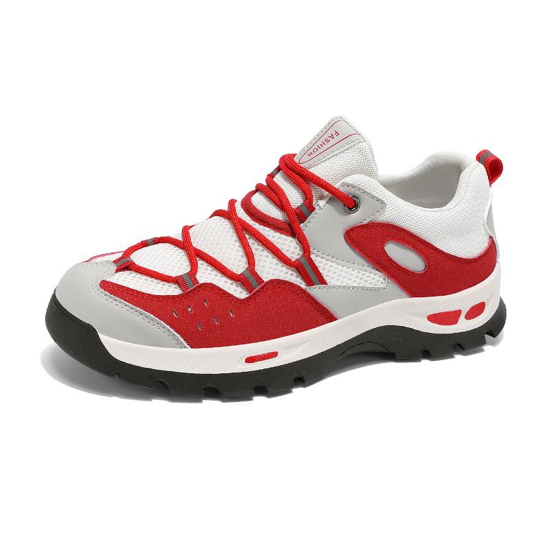 

Мужские походные туфли, уличные дышащие сетчатые походные туфли, мужские весенне-осенние новые нескользящие и износостойкие спортивные дорожные туфли 44 бежевый