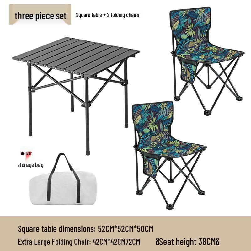 Portable Outdoor Folding Chair with Backrest for Camping and Art Sketching