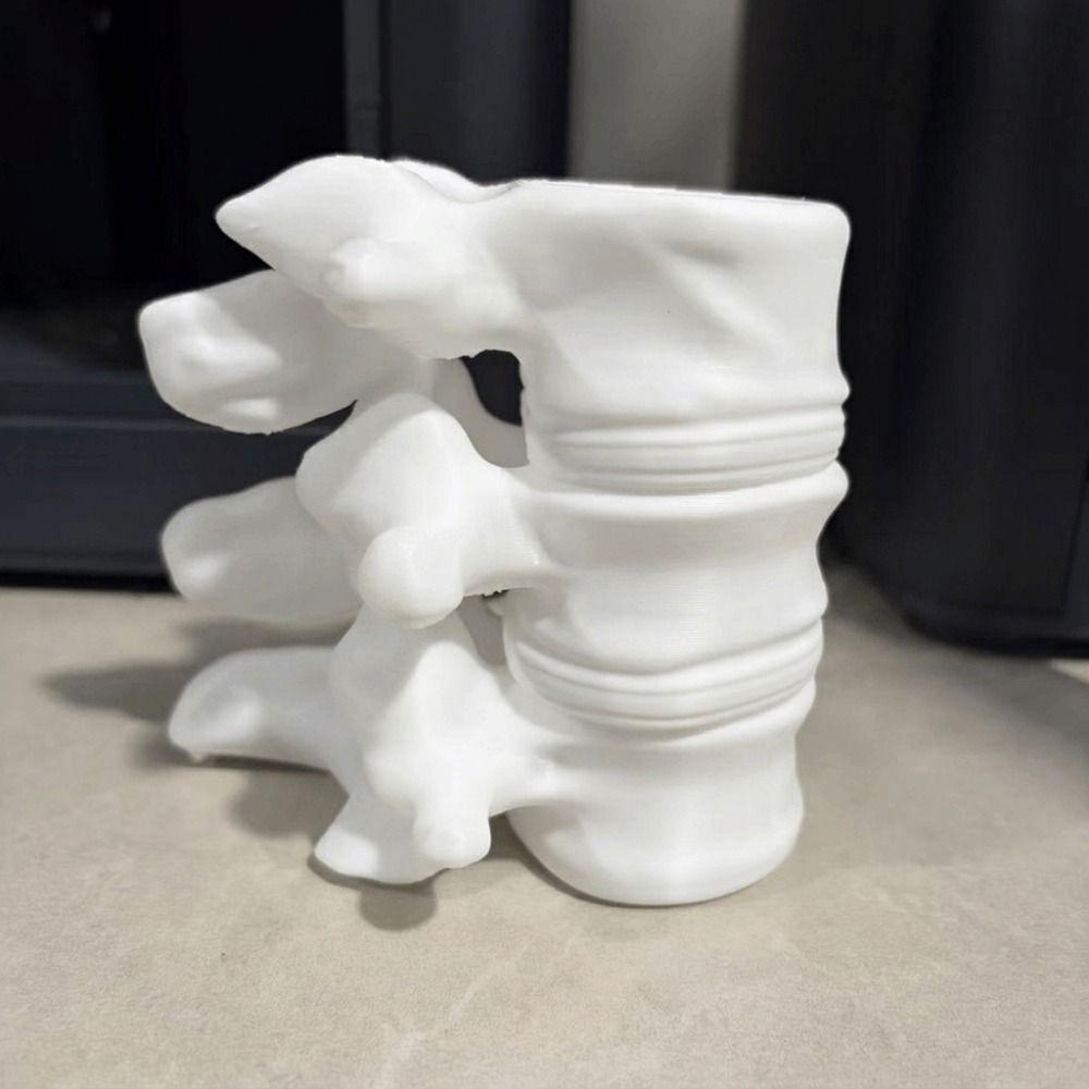 Lustiger Wirbeläulen Stifthalter 3D Gedruckter Simulationswirbelsäulen Bürstenhalter Wirbelsäule 3D Vase Ärzte
