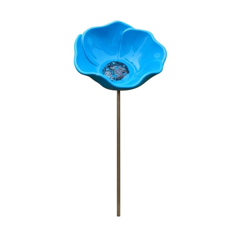 Distinctive metal flower garden decoration Offering Refreshment Space For Backyard Animals