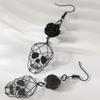 Gothic Punk Skull Rose Earrings - New Europe & America Trend