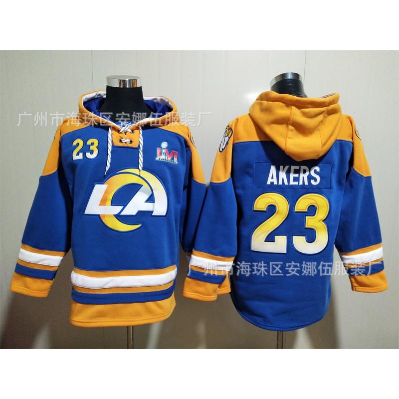 2026 Rugby Rams Embroidered Fleece Sweatshirt No.9 No.17 No.10 No.23 Team Sports