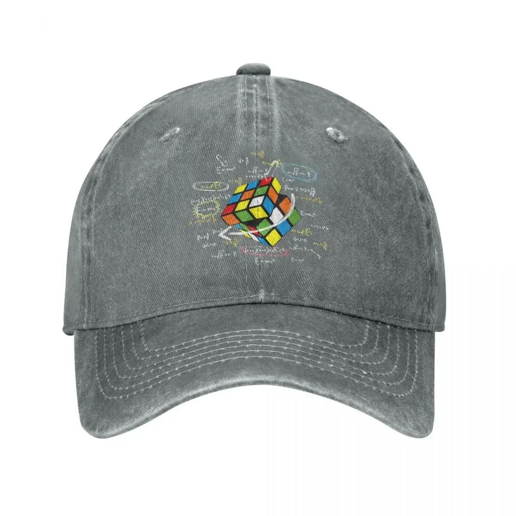 Hip Hop Washed Washed Math Rubik Rubics Player Cube Baseball Caps Spring Summer Adjustable Cowboy Hats Math Casquette Gorras
