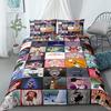 Rudolph Squares Duvet Cover Set Without Sheet King Queen Double Full Twin Single Size Bed Linen Set