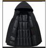 Cotton-padded Men's Cotton-padded Clothes, Hooded, Thickened, Winter Clothes, Mid-length