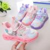 Kids Sneakers Toddler Sports Shoes with Lights Breathable Anti-skid Princess Shoes